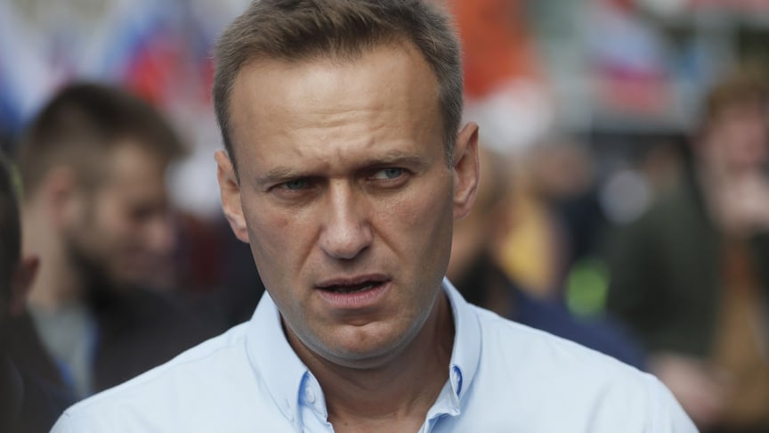 Оппозиционный активист Алексей Навальный во время митинга в центре Москвы в поддержку кандидатов от оппозиции на выборах в Московскую городскую думу, Россия, 20 июля 2019 года.