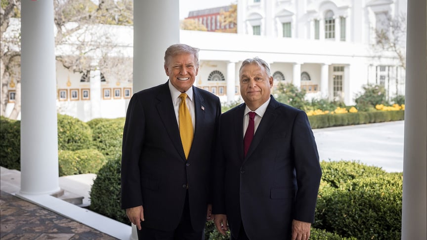 Прем’єр-міністр Угорщини Віктор Орбан під час зустрічі з президентом США Дональдом Трампом Прем’єр-міністр Угорщини Віктор Орбан під час зустрічі з президентом США Дональдом Трампом