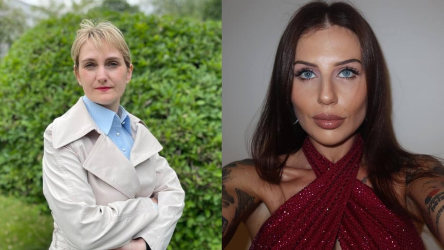 Народна депутатка Наталія Піпа (ліворуч) та блогерка Анна Алхім (праворуч)
