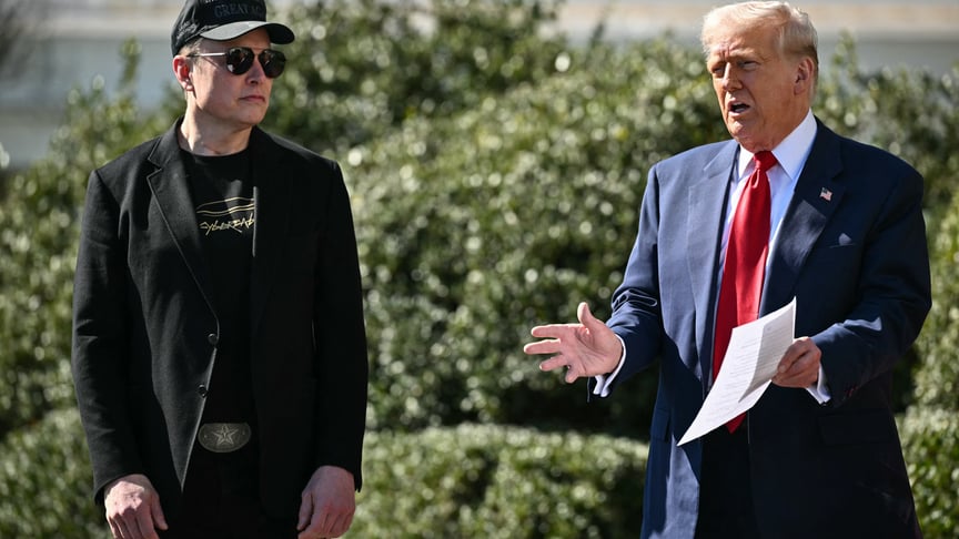 Ілон Маск та президент США Дональд Трамп Ілон Маск та президент США Дональд Трамп