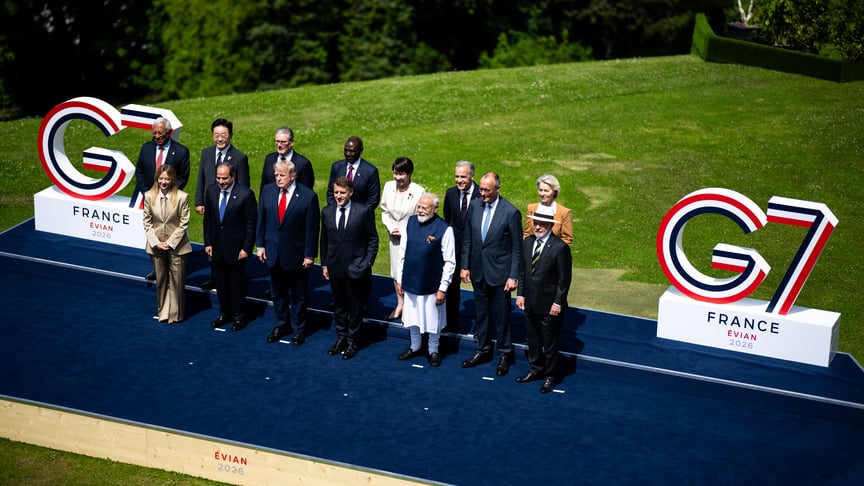 Лідери під час саміту G7 у Франції, 16 червня 2026 року