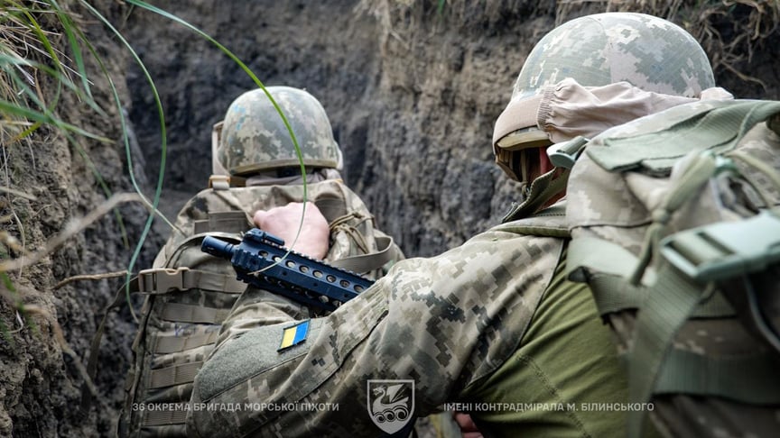 Ілюстративне фото. Бійці 36 окремої бригади морської піхоти