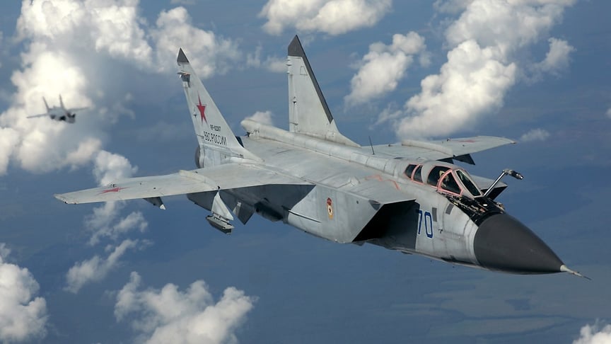 Ілюстративне фото. російський винищувач МіГ-31