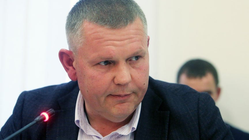 Народный депутат Валерий Давыденко во время заседания комитета Верховной Рады по вопросам экономического развития, Киев, 30 октября 2019 года