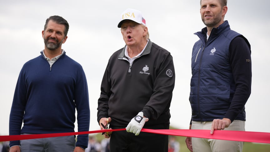 Президент США Дональд Трамп разом із синами Дональдом Трампом-молодшим (зліва) та Еріком Трампом