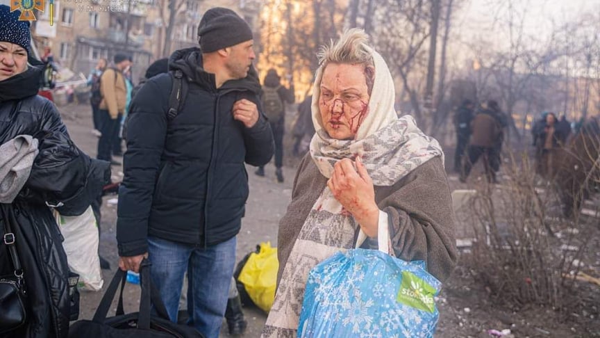 Постраждала жінка внаслідок атаки на Київ