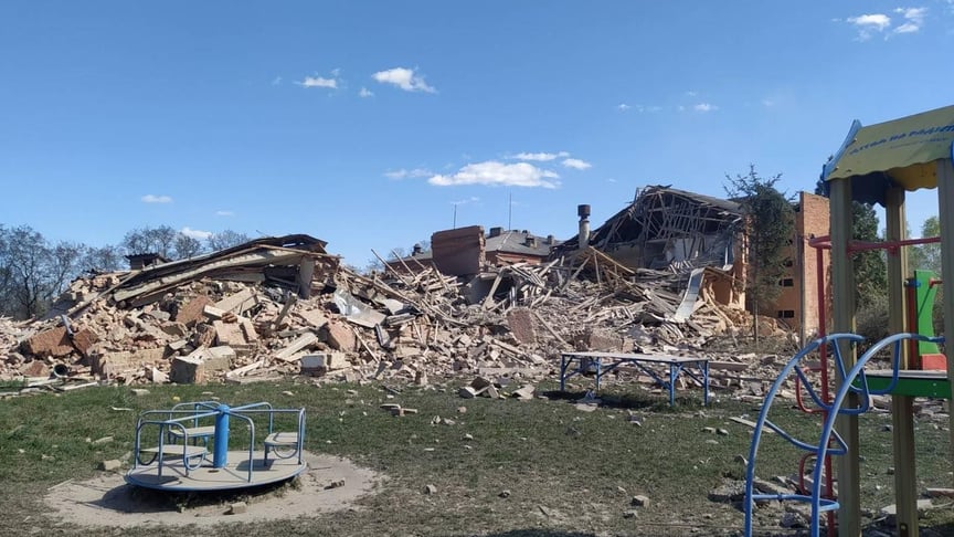 The Russian army carried out an air strike on the border of Chernihiv Oblast, May 1, 2023