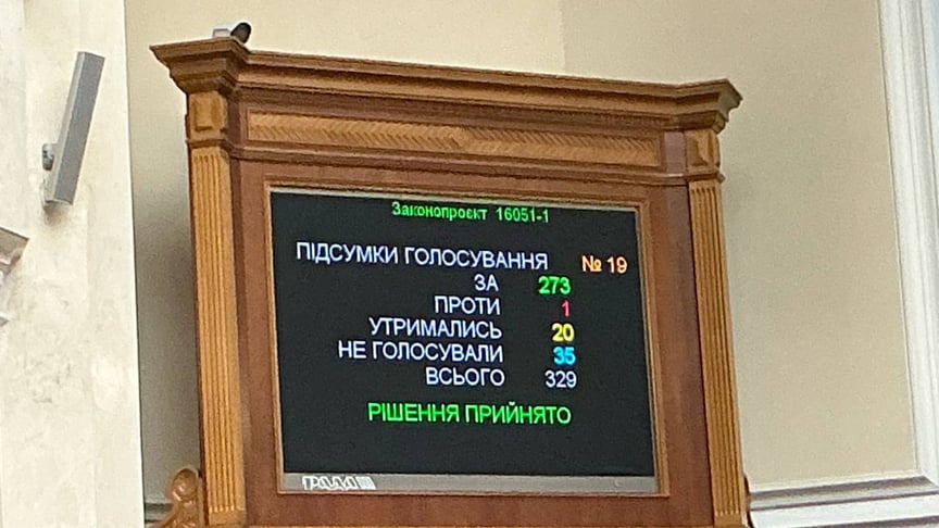 Результати голосування за законопроєкт про оподаткування посилок Результати голосування за законопроєкт про оподаткування посилок