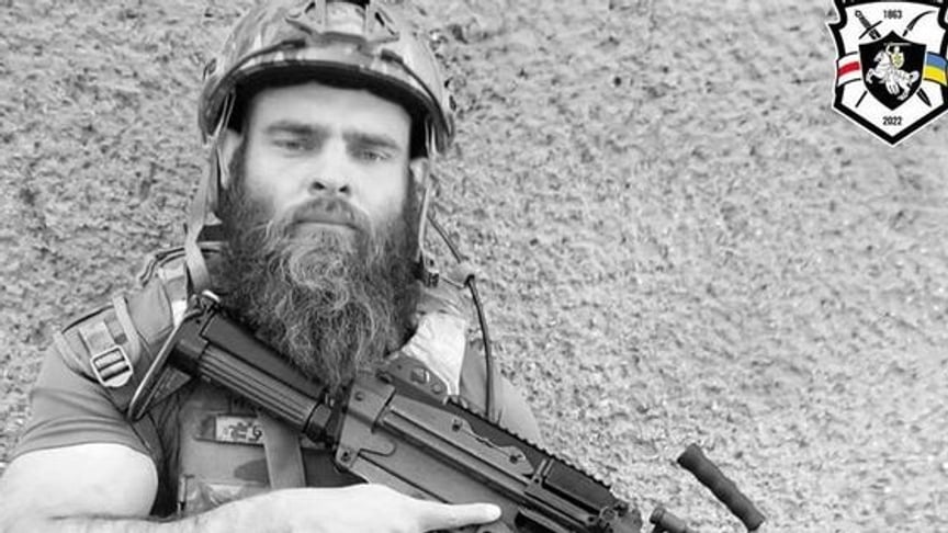 Ivan "Brest" Marchuk, commander of the Volat battalion of the Belarusian Kastuś Kalinoŭski Regiment