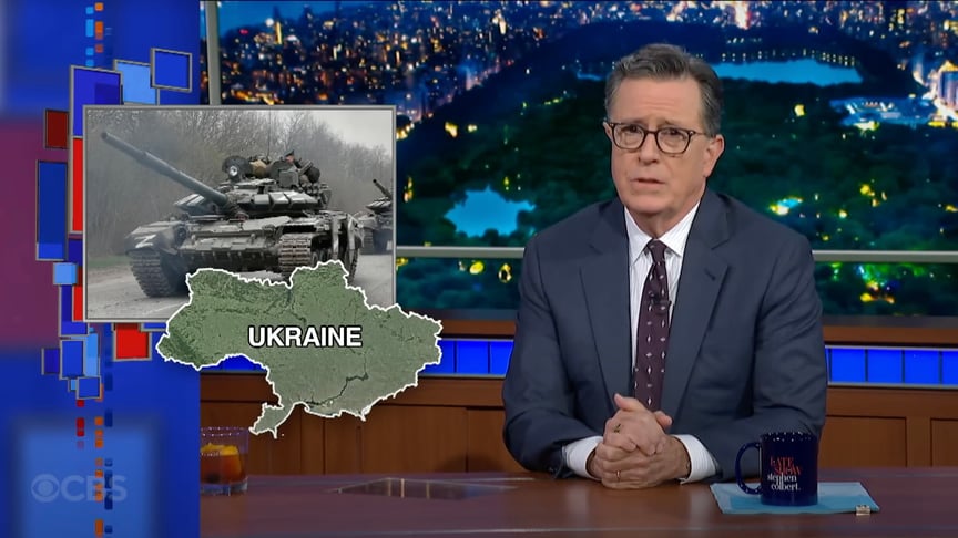 Карта України без Криму в етері програми The Late Show with Stephen Colbert