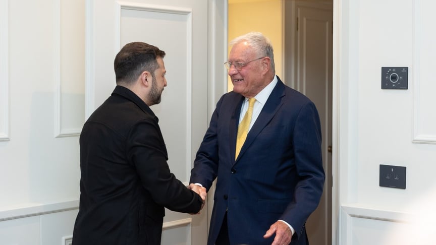 Президент України Володимир Зеленський та спецпредставник США щодо України Кіт Келлог