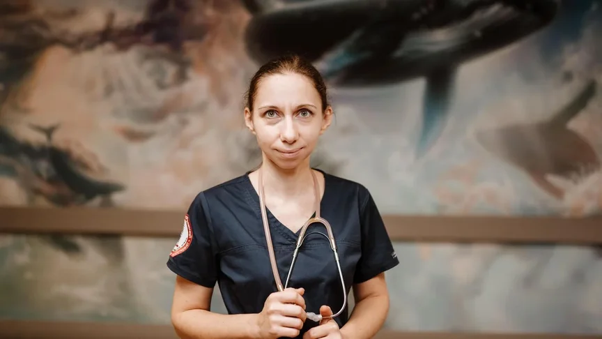 Лікарка «Охматдиту» Оксана Леонтьєва