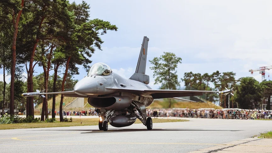 Ілюстративне фото. Бельгійський військовий літак на авіабазі Кляйне-Брогель