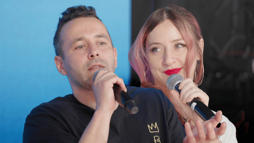Фронтвумен Vivienne Mort Даніела Заюшкіна та письменник і військовослужбовець Артем Чех