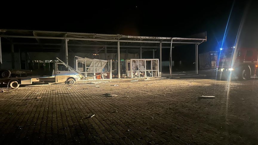 Наслідки російської атаки на пункт пропуску «Орлівка»