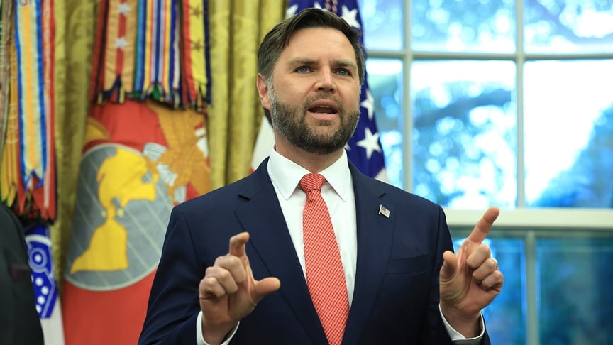Віцепрезидент США Джей Ді Венс в Овальному кабінеті Білого дому, 27 червня 2025 року