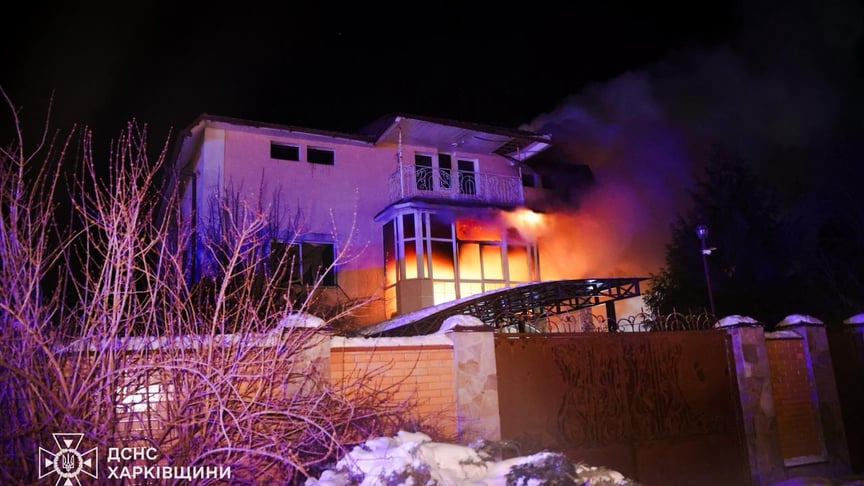 Наслідки російського удару по приватному будинку в Харкові, 18 січня 2026 року