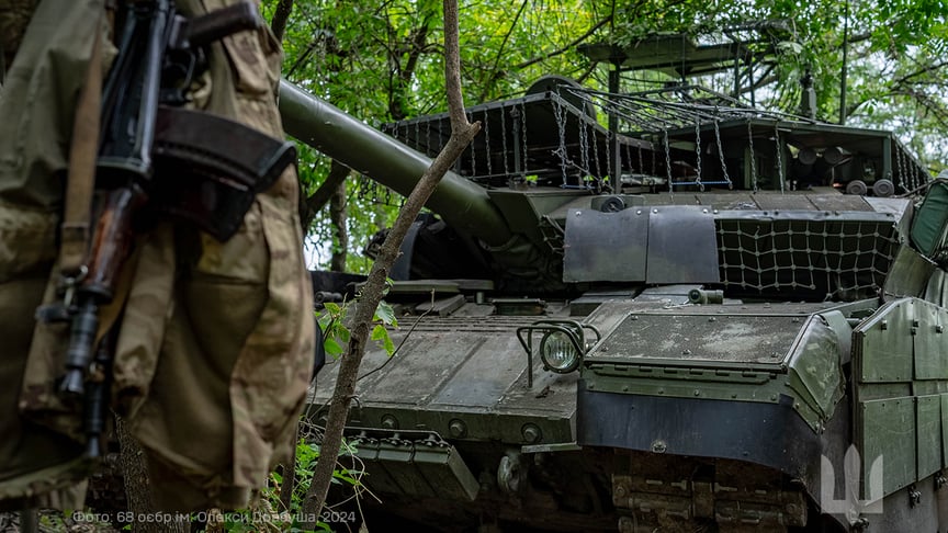 Танк Т-90М «Прорив», який захопили українські бійці