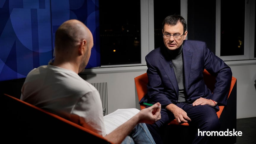 Servant of the People MP, Chairman of the Parliamentary Committee on Finance, Tax and Customs Policy Danil Getmantsev at the htv_prod_adminadske studio, Kyiv, capital of Ukraine, February 10, 2021.
