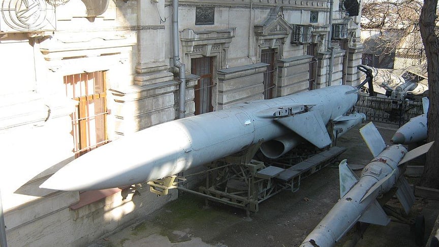 Ілюстративне фото. Ракета П-35 в експозиції музею Чорноморського флоту в Севастополі в січні 2014 року