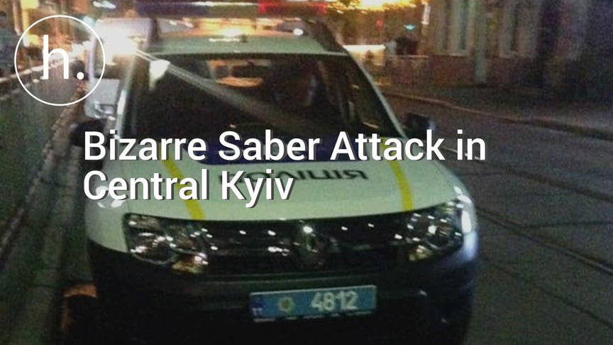 Bizarre Saber Attack in Central Kyiv Leaves One Injured