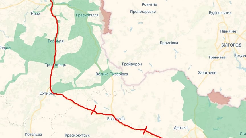 Транспортне сполучення між Харковом і Сумами