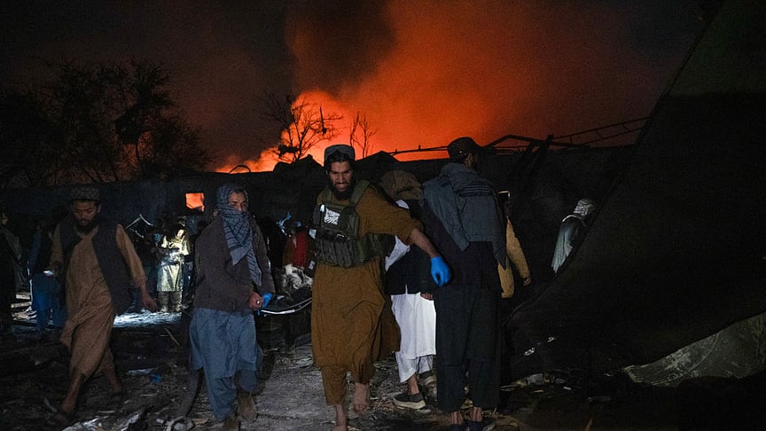 Наслідки обстрілу лікарні реабілітації наркозалежних у Кабулі, 16 березня 2026 року