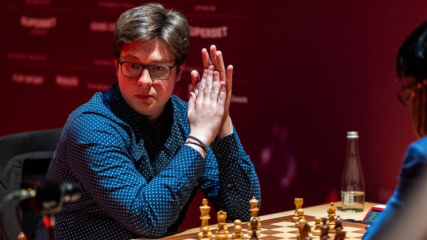 Кірілл Шевченко на шаховому турнірі Blitz Poland 2024 у Варшаві, 8 травня 2024 року