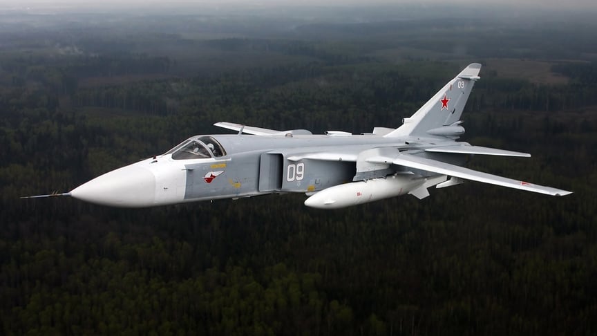 Ілюстративне фото. Літак Су-24М
