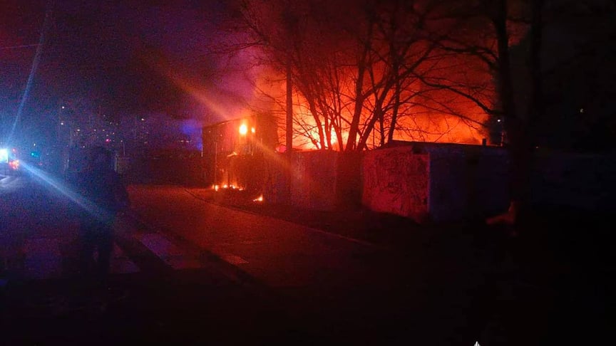Пожежа в Оболонському районі
