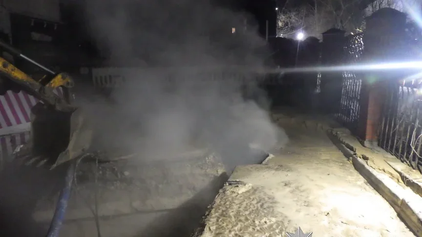 Місце, де утворилася яма з окропом