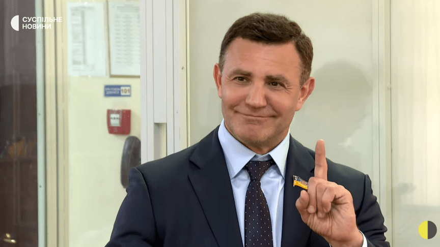 Микола Тищенко Микола Тищенко в залі ВАКС, Київ, 3 липня 2026 року