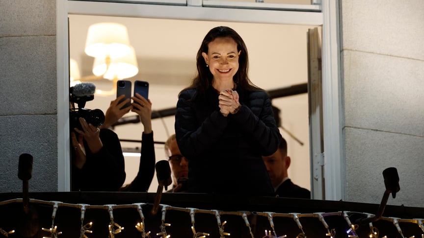 Лідерка венесуельської опозиції Марія Коріна Мачадо Лідерка венесуельської опозиції Марія Коріна Мачадо після прибуття до Швеції