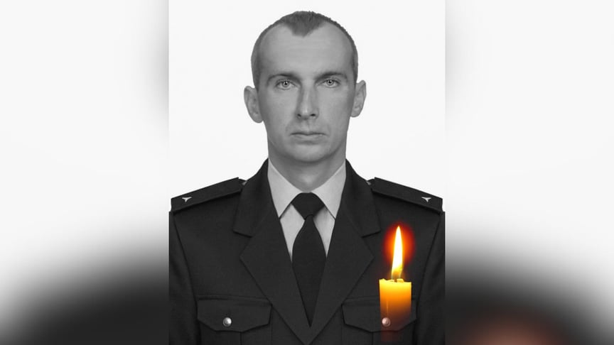 Пожарный Александр Зибров, который погиб от травм, полученных в результате российской атаки на Киев 9 января