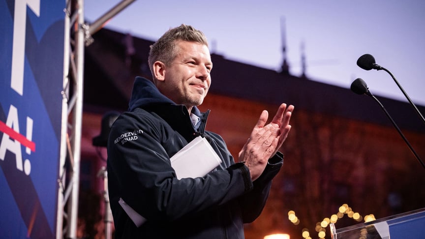 Лідер опозиційної партії «Тиса», яка перемогла на виборах в Угорщині, Петер Мадяр