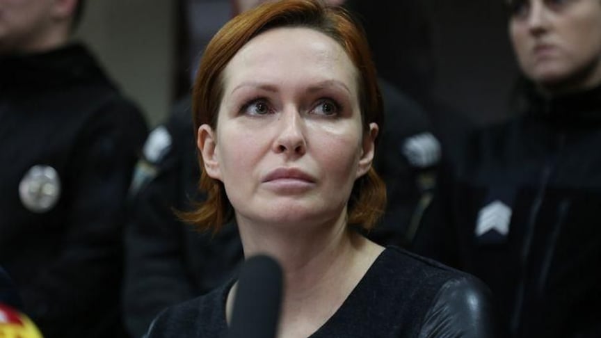 Юлія Кузьменко у залі суду, архів