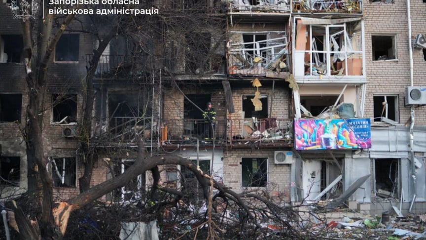 Наслідки російської атаки на Запоріжжя