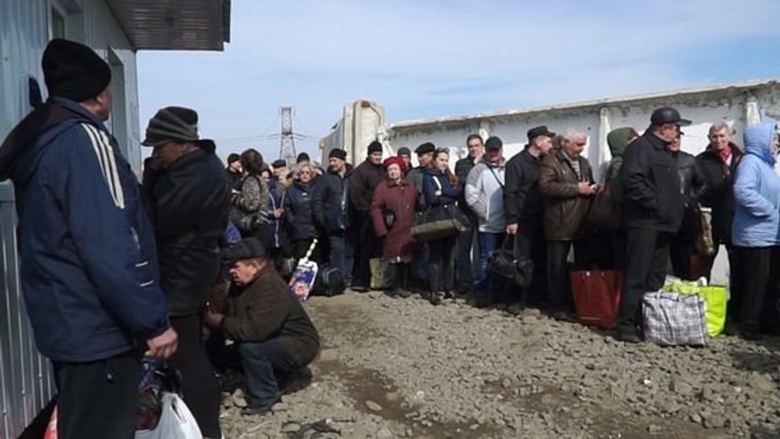 EU Sends Money To End Chronic Checkpoint Lines on Eastern Ukraine Frontline