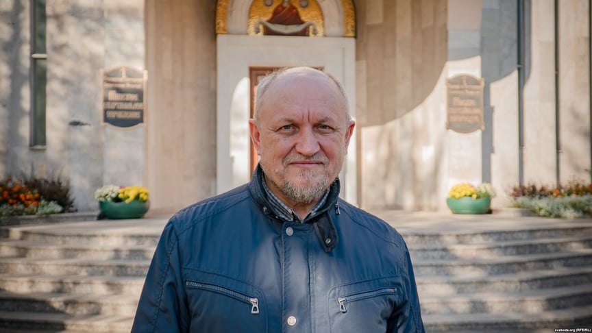 Білоруський священик Олександр Шрамко, Мінськ, жовтень 2018 року