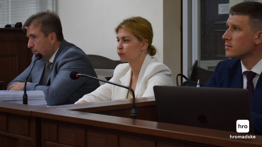 Ольга Стефанішина в залі суду Ольга Стефанішина в залі суду