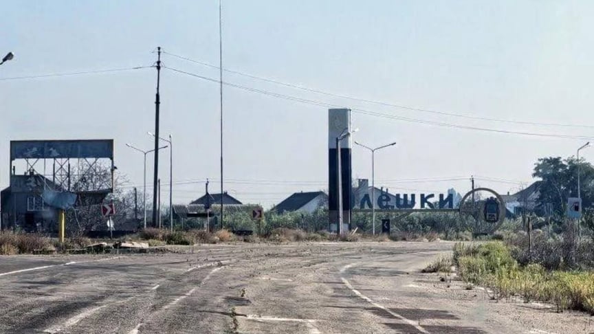 Оккупированный город Алешки в Херсонской области