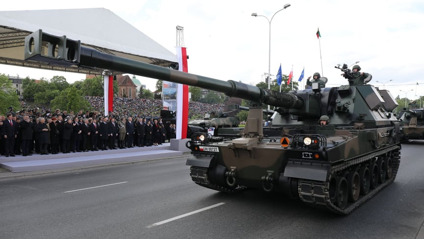 Самохідна артилерійська установка «Краб» у Польщі. Ілюстративне фото