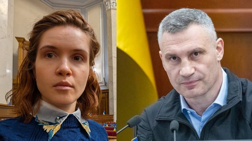 Колаж. Народна депутатка Мар’яна Безугла та міський голова Києва Віталій Кличко