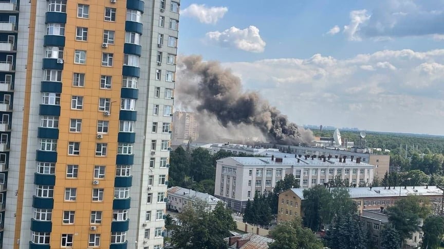 Пожежа на території ЦНДІмаш у Підмосков'ї Пожежа на території ЦНДІмаш у Підмосков'ї