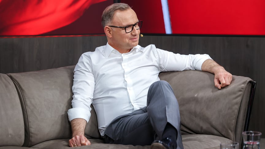 Президент Польщі Анджей Дуда в ефірі Channel Zero Президент Польщі Анджей Дуда в ефірі Channel Zero