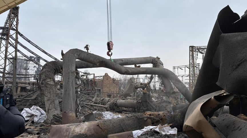 Пошкоджена Дарницька ТЕЦ