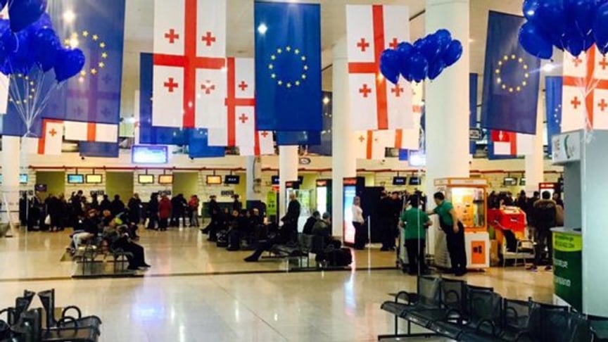 First Visa-free Georgians Depart for Europe