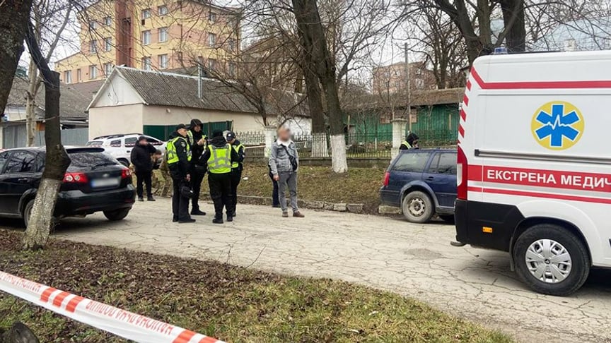 Правоохоронці поблизу ТЦК у Кам’янці-Подільському, 5 лютого 2025 року