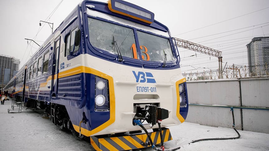 Ілюстративне фото. Електричка «Укрзалізниці»