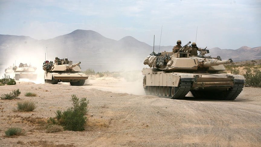 Танки Abrams, що можуть вистрілювати снаряди зі збідненим ураном. Ілюстративне фото